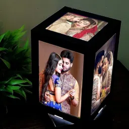 Rotating taple lamp with LED Lamp 5 photo attached Night Lamp-19