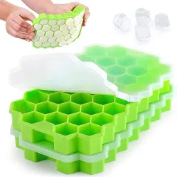 silicone ice cube tray for freezer,37 cavity ice cube Green Silicone Ice Cube Tray-image-11