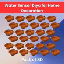 Water Sensor Diya LED Water Diyas for Diwali Home & Office Décor Pack of 30 B224 Plastic (Pack of 30) Table Diya Set-image-92
