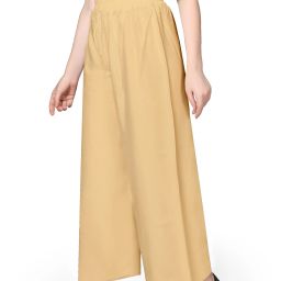 Women Regular Fit Cream Viscose Rayon Trousers-image-16