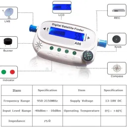 balrama DVB-S / DVB-S2 for Both SD and HD Channels Digital Satellite Meter Signal Finder Digital Multimeter image 5