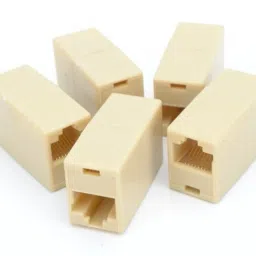 Sadow Pack of 5 LAN/RJ45 Cable Connector Cover Female to Female Ethernet Coupler LAN Adapter Extender RJ 45 Socket Network cat5 cat6 Jointer Lan Adapter-16