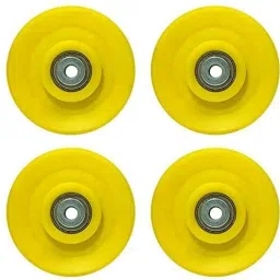 Machine Attachments Gym Pulley 4-inch with Inbuilt Bush and Bearing -4 Pieces Climbing Pulley-76