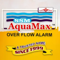 SSM AquaMax Plastic Body Water Tank Overflow Alarm with Sensor | DC Alarm +One Year Warranty Wired Sensor Security System image 5