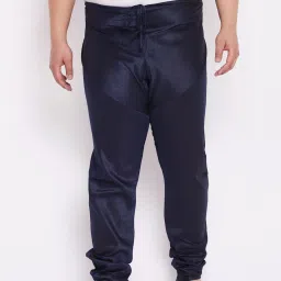 Vastramay Plus Men's Navy Blue Silk Blend Pyjama Men Pyjama-image-89