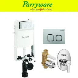 Half Frame Concealed Cistern, with divater body upper cleart set of 1 pic 149 Dual Flush Tank-picture-13