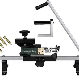 8 kg Shoulder Wheel With Wrist Exerciser Compact Silver physiotherapy Home Gym Combo-image-54