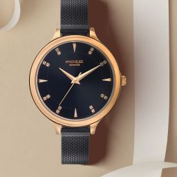 Poze Black Dail Black Strap Analog Watch - For Women SP80015KM01-12