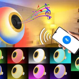 spark world BLUETOOTH SPEAKER BULB WITH MULTICOLOR LIGHT AND REMOTE CONTROL Smart Bulb image 2