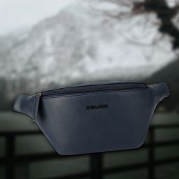 Police Waist Bag Navy Vegen Leather Brenton Delite Belt Bag Men and Women (Unisex)-image-41