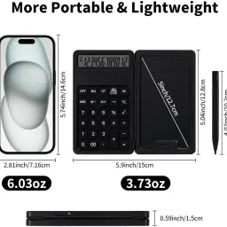 vgmax Desk Calculator with Notepad, Blue Light-Free LCD, Black Desk Calculator with Notepad, Blue Light-Free LCD, Black Scientific Calculator image 4