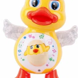 Musical and Moving Toy Instrument Music Sound 3D LED Light for Baby Children Kids (Dancing Duck)-19