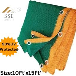 (10Ftx15Ft) Green Shade net 90% UV Block For Garden/Balcony/Plants Portable Green House-image-25