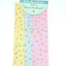 Maskey Skincare 100% Cotton (Size:32x32cm) (3colors x 2each =6pcs) Embroidered Abstract Iconic Designer Ladies Rumal / Hanky ["Multicolor"] Handkerchief-4