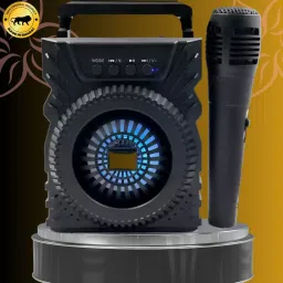 GUGGU R498 LZ 301 SPEAKER-Immersive Sound,Deep Bass with Microphone|USB,TF,Aux Support 5 W Bluetooth Party Speaker-image-42