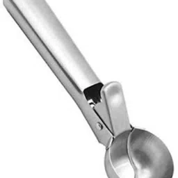 Stainless Steel Spring/Trigger Ice Cream Scoop Set of 1 Pc Stainless Steel Ice-cream Spoon-image-11