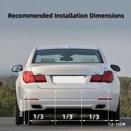 techomania PKNB2163 Black Car Reverse Parking Sensor with LED Display 4 Sensor PKNB2163 Parking Sensor image 3