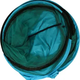 use and rely Polyester Adults Washable High Quality Of Cotton Soft and Stretchable UNIQUE DESIGNING (Size: L: 7ft W: 3.5ft H: 3ft) Sit-in Free standing with one Side Slidder Gate Mosquito Net For Single Bed Mosquito Net image 5