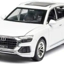 Diecast Alloy Metal Pull Back Die-Cast Car 1:32 Audi Q8 Metal Pullback Toy Car-image-4