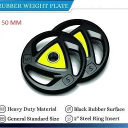 10 kg Olympic Triangle Weight Plates (5x2 )- 50 mm Hole Home Gym Combo-38