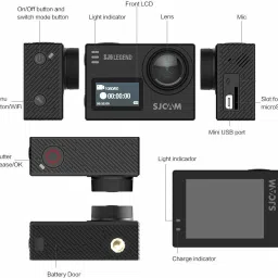 SJCAM SJ 6 Legend 16 MP 4K 24fps 2.0" LCD Touch Screen Action Camera | Gyro Sensor | External Mic Support | Dual Screen Sports and Action Camera image 3