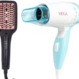VEGA X-Look Paddle Hair Straightening Brush With Ionic Technology (VHSB-02), Black & Insta Glam 1000 Hair Dryer VHDH-20N Hair Dryer Personal Care Appliance Combo-image-6