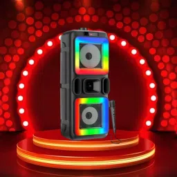 FRONY DJ Box 40W Bluetooth Speaker with FM Radio, Mic & RGB Light Party SpeakerCV177 40 W Bluetooth Party Speaker-image-11