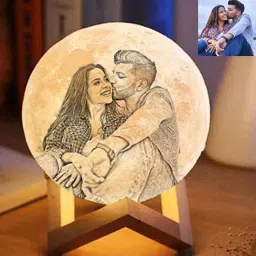 Personalized Moon Lamp| Custom Gift(Non Rechargeable) Table Lamp, 7 Colour Table Lamp-picture-28