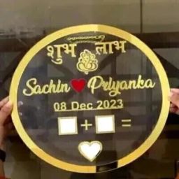 inventoo Wedding Thumb Print | Couple Gift| Finger Print Gift| Personalized Text 12 inch Customized photo frame, Send Photo on 8989650192 and call for any details-picture-42
