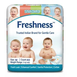 Soft Baby Diaper Pants | Leak-Proof | Cotton Feel | Wetness Indicator - M-17