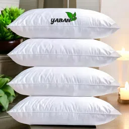 LUXURY Cotton Solid Sleeping Pillow Pack of 4-11