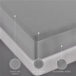 Fitted Single Size Breathable, Waterproof Mattress Cover-picture-16
