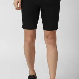 Checkered Men Black Basic Shorts-image-42