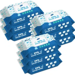 99% Water Wipes Enriched with Aloe Vera and Vitamin E, 150x200 mm, 80 Wipes/Pack (Pack of 9) 720 Wipes-image-60