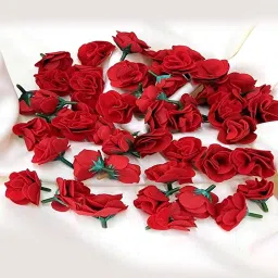 Flowers Pink Rose Water floating Flowers Pink Rose Red Rose Artificial Flower-3
