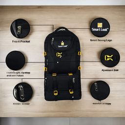 houseofcommon BLACK rucksack TREKKING BAG_HB005 Rucksack - 60 L-picture-26