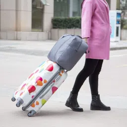 55 L Strolley Duffel Bag - Flight Foldable Big Carry Handbag Small Travel Bag (MULTI COLOR) Special price - Multicolor - Regular Capacity-7