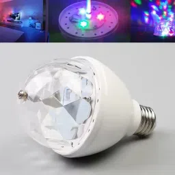 techpunch 360 Rotating LED Party Light with Remote Control Single Disco Ball image 4