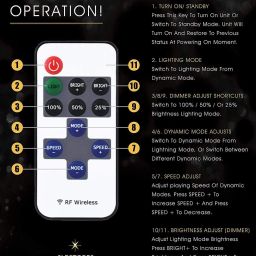 aurecis 12V RF Remote Controller Dimmer for Single Color LED Strip Lights 5050 3528 2835 12 A Toggle Dimmer image 2