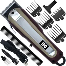 Kubbra Men’s Rechargeable BM Powerful Hair Clipper Beard Moustache Hair Cutting Trimmer Fully Waterproof Grooming Kit 410 minRuntime 8 Length Settings-image-52