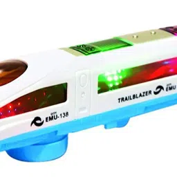 aganta Emu Train Bump and Go High Speed Train For Kids With 3D Lights & Music image 3