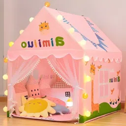 Girl's and Boy's Extremely Light Weight Play theme Tent House for Kids giraffe-image-47