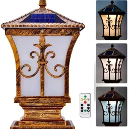 Homehop Solar LED Main Gate Light for Home Garden Outdoor Waterproof Pillar Lamp-20