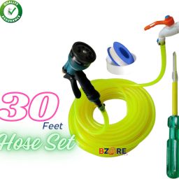 30Feet PremiumBraided Hose&Heavyduty8FlowWaterSpray gunSDRIVER Garden Tool Kit-picture-10