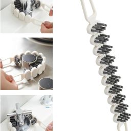 New Flexible Gap Cleaning Brush Dead Corner Cleaning Brush Hard Bristle Plastic Wet and Dry Brush-image-12