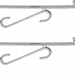 SHA40SB-SLTY-SL06-S1 Stainless Steel SL Type Glass Shelf Bracket 6 Inches Silver, Pack of 1 Set, 6 Inches Shelf Bracket-22
