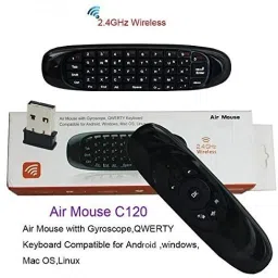 HDF Air Mouse Wireless Keyboard Mini Android Remote Control Compatible for Onida TV, PC, HTPC, IPTV (2.4GHZ) Onida TV, PC, HTPC & IPTV Remote Controller image 2