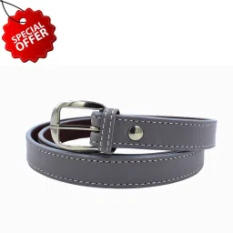 Women Party, Casual, Formal Grey Artificial Leather Belt-image-15