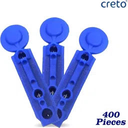 CRETO (400Pcs) 30G Round Blood Lancet For Round Lancing Devices Glucometer Lancets-27