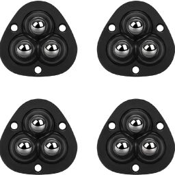 Triangle Caster Wheel Black – Furniture Wheels for Racks, Trolleys (Set of 4) Appliance Furniture Caster-image-64